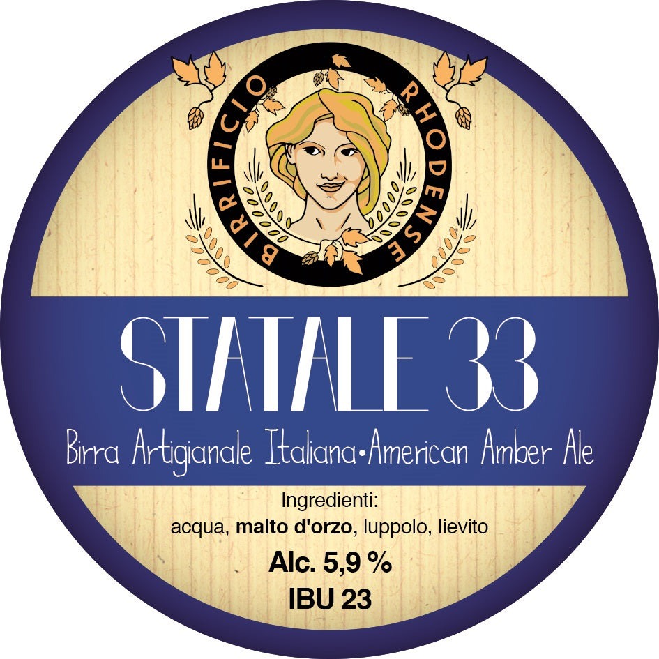 birra artigianale bottiglia birrificio rhodense rossa ambrata