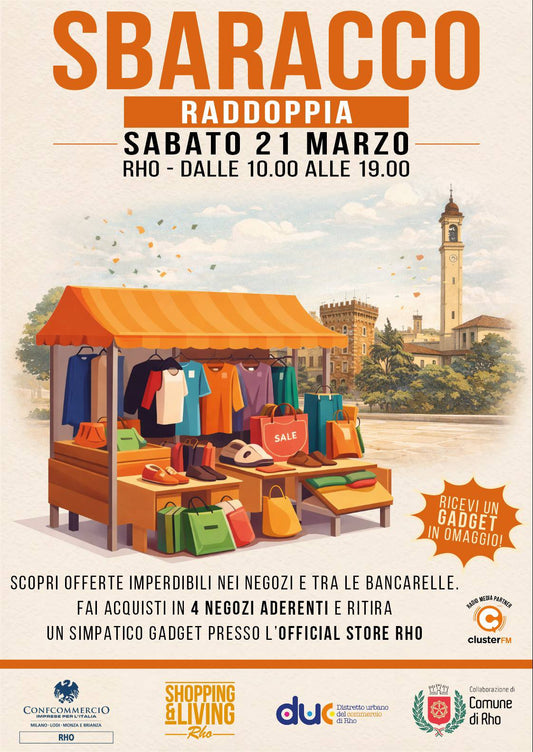 Evento a Rho nel weekend?  SBARACCO 2026!  Sabato 21 marzo c'è la Festa dello Shopping in centro con birra artigianale e sconti