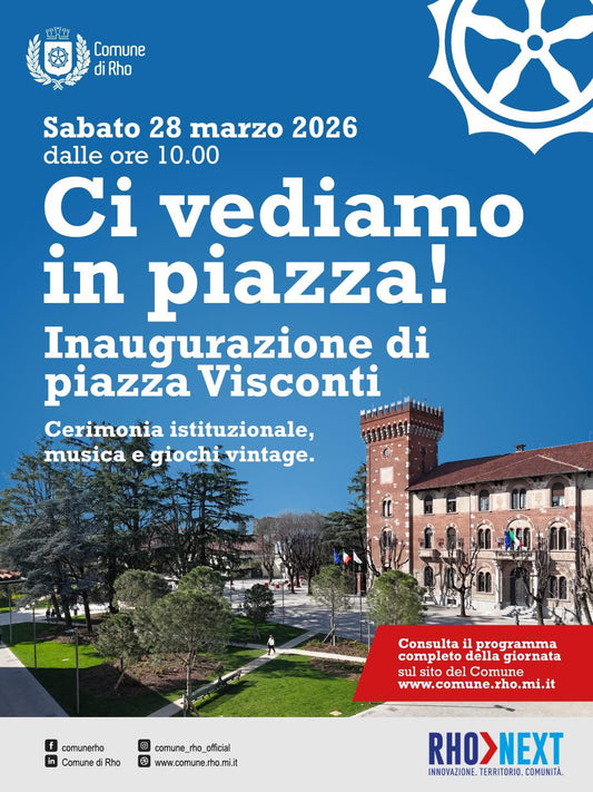 Ci vediamo nella nuova piazza Visconti... con la mia birra artigianale!