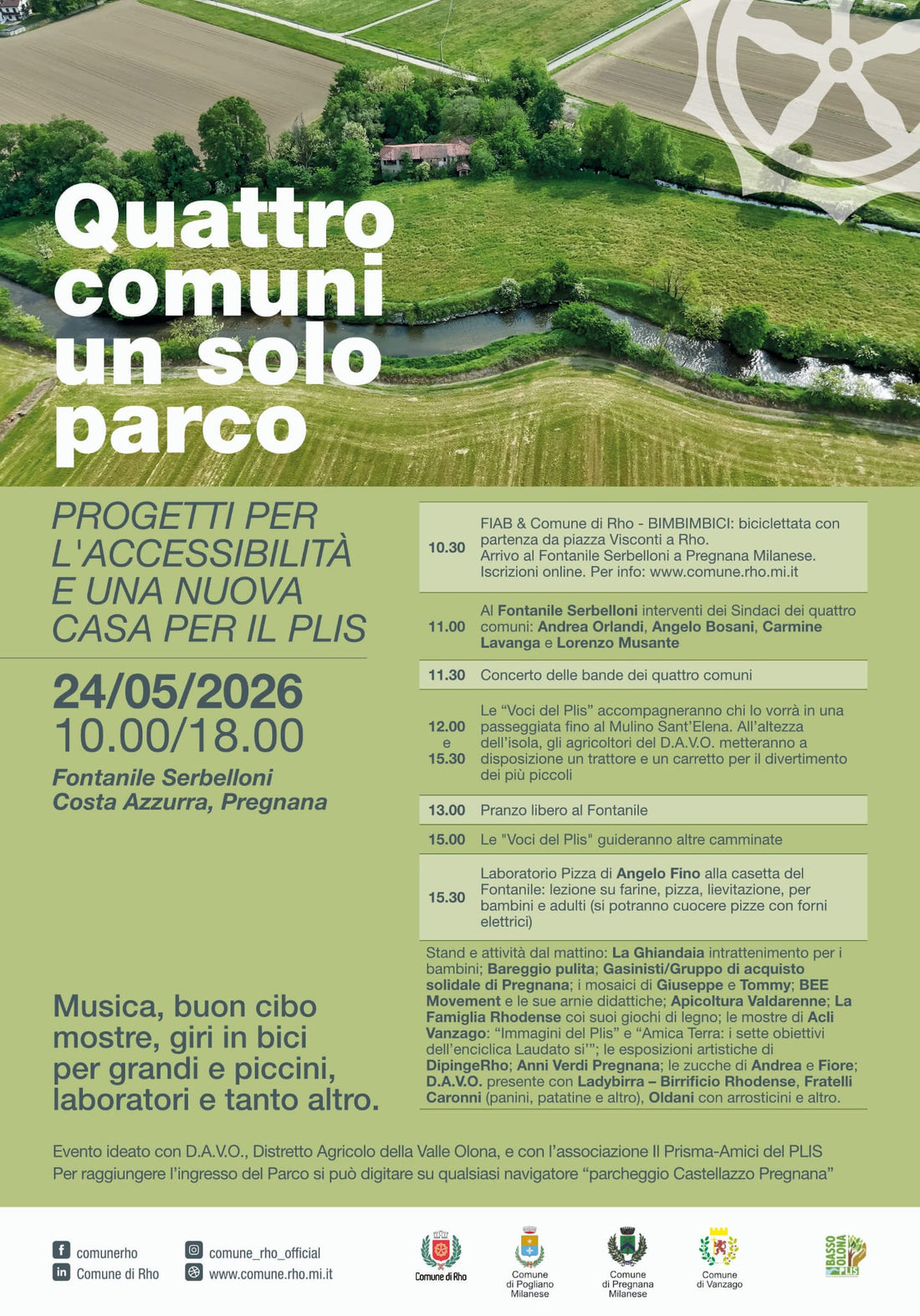 Festa nel Parco a Pregnana Milanese 2026: street food contadino e birra artigianale alla spina