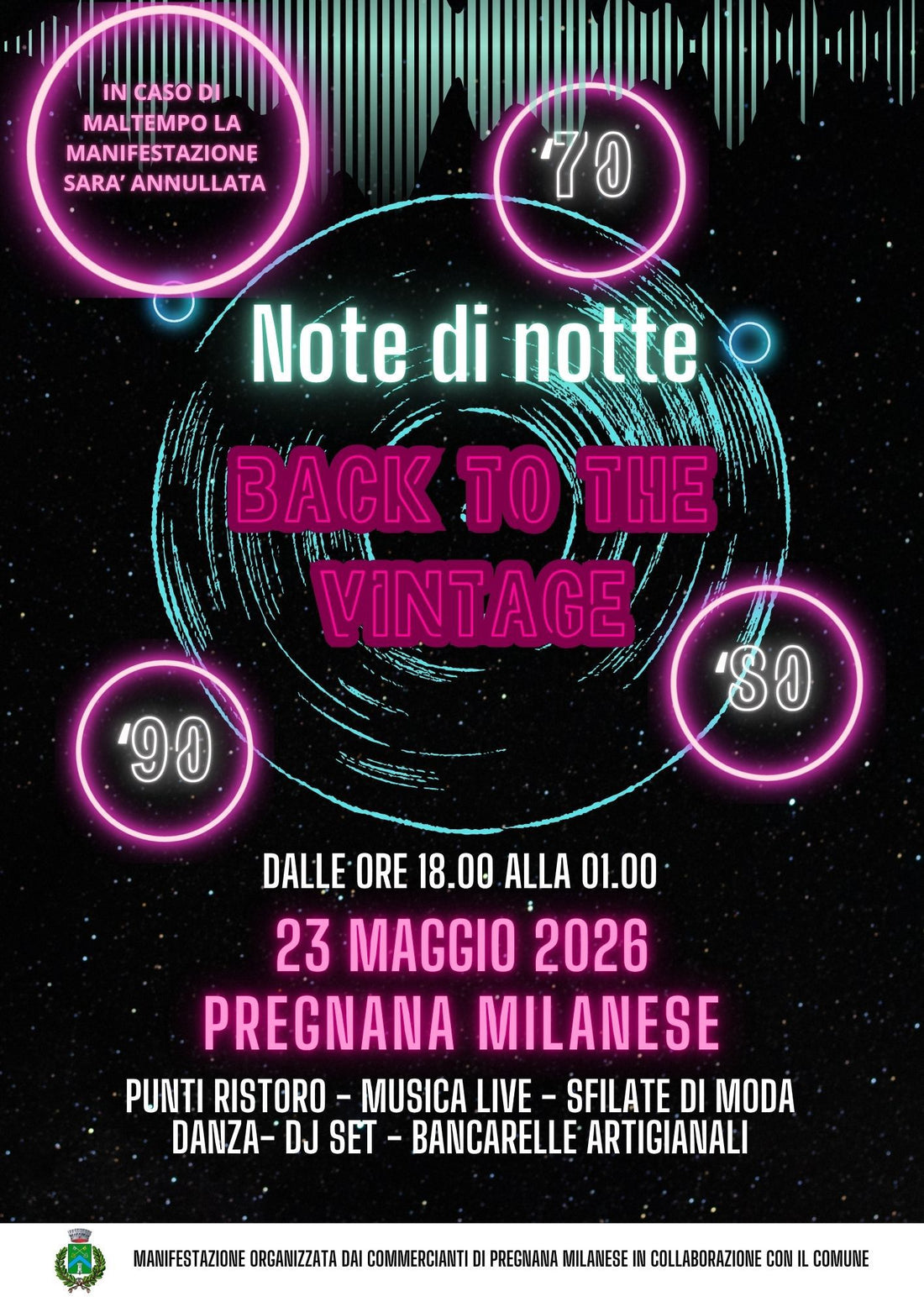 Notte Bianca Pregnana Milanese 2026: birra artigianale, musica e street food con Birrificio Rhodense