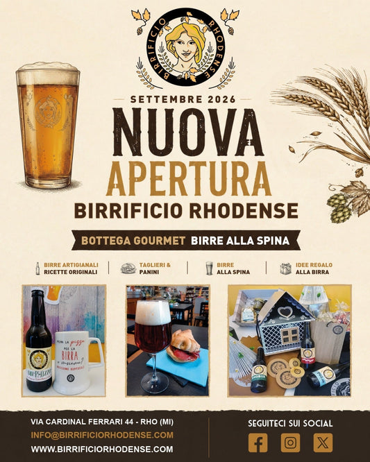 1 settembre apro il mio nuovo locale Birrificio Rhodense a Rho | Birre alla spina e taglieri