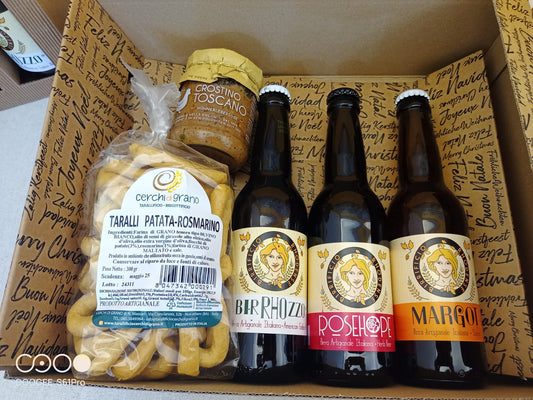 Cesto Regalo Birra Artigianale – «APERITIVO con la birra artigianale» | Birrificio Rhodense (SOLO NEGOZIO)
